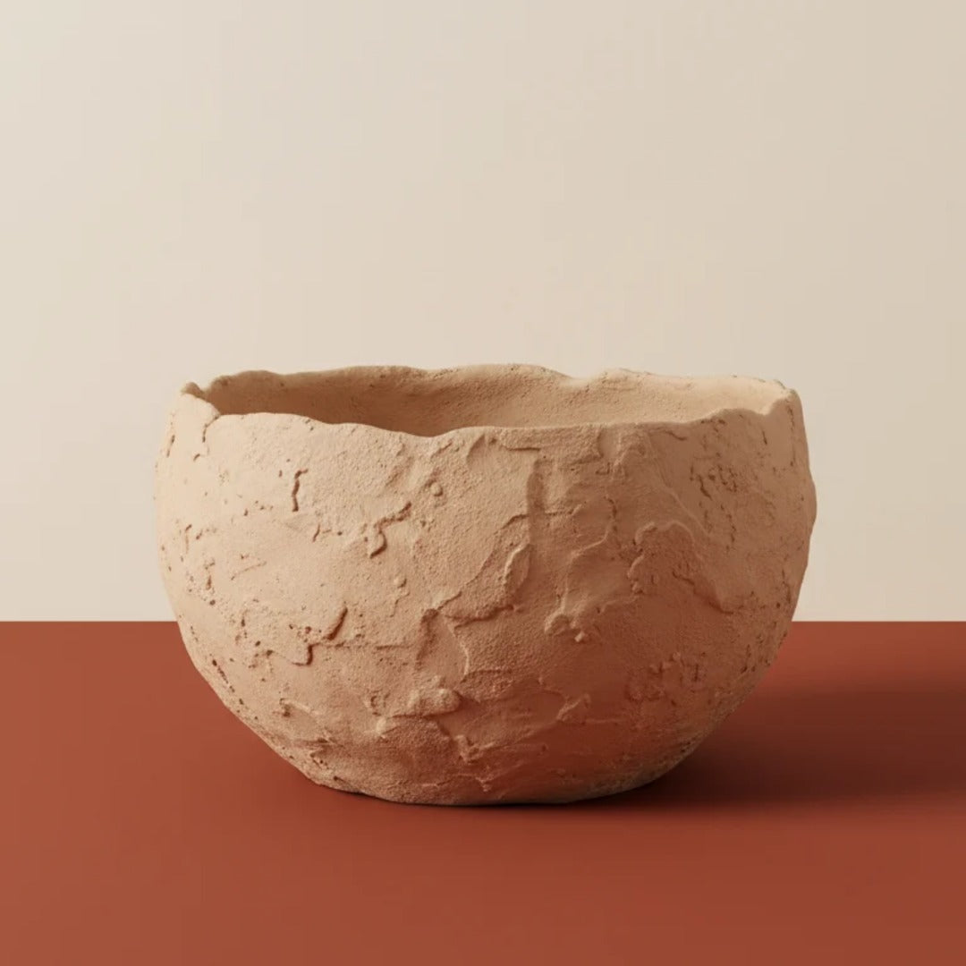 Raw Edge Textured Accent Bowl